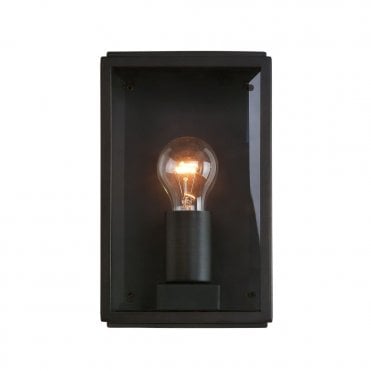 Outdoor Square Box Wall Light Black