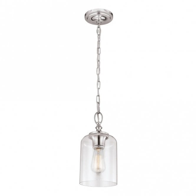 HOUNSLOW - Mini Ceiling Pendant in Clear, Nickel