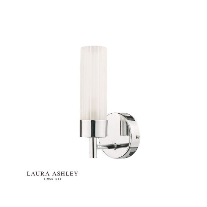 Howard Bathroom Wall Light - Polished Chrome and Frosted Glass IP44