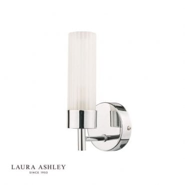 Howard Bathroom Wall Light - Polished Chrome and Frosted Glass IP44