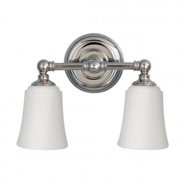 HUGUENOT - Bathroom Lake Double Wall Light - LED bulbs included