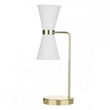 HYDE Table Lamp complete with Arctic White Metal Shade