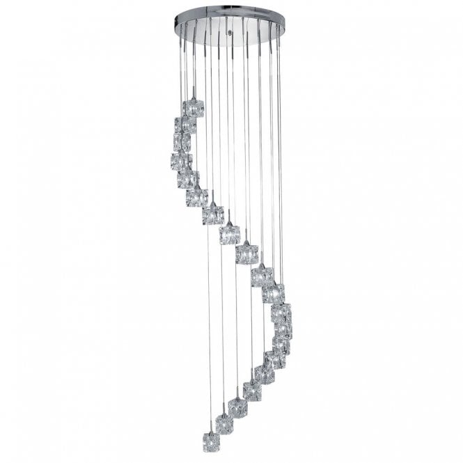 ICE CUBE Large Multi Drop Ceiling Pendant 3m