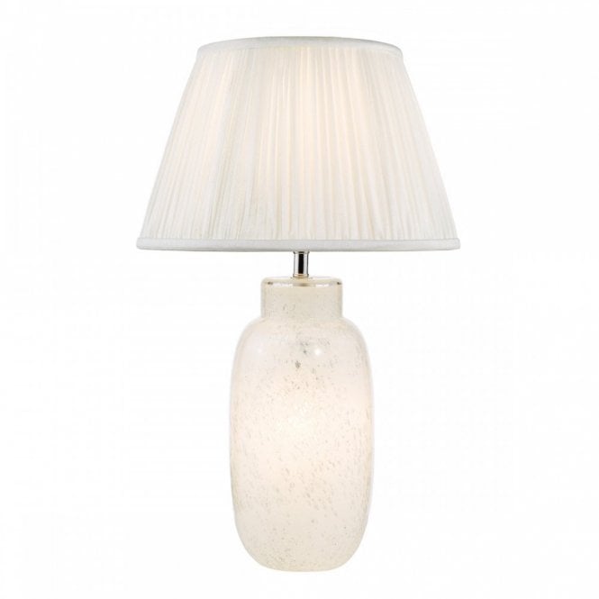 Ileana Table Lamp White Glass Base Only