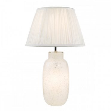 Ileana confetti glass and chrome table lamp base – Lighting and Lights UK