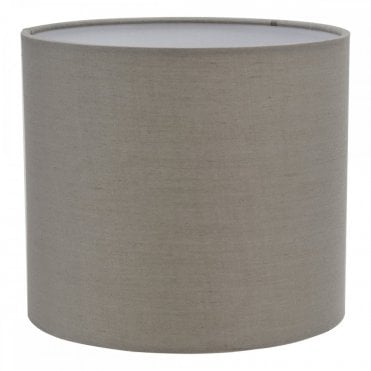 Ilona 18cm Grey Cotton Drum Lamp Shade – Small Modern Light Shade for Table Lamps and Wall Lights