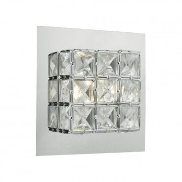 IMOGEN - LED 1 Light Wall Bracket Polished Chrome Clear LED Polished Chrome , Switched