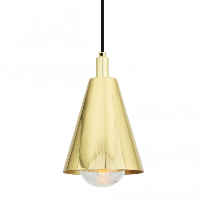 INDIA Industrial Bathroom Ceiling Pendant Polished Brass IP65