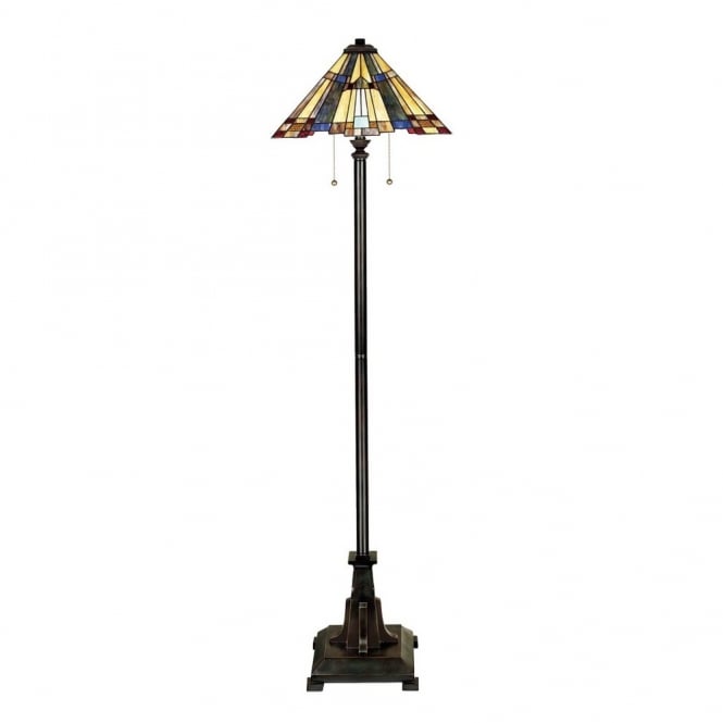 INGLENOOK - Floor Lamp with Tiffany Glass
