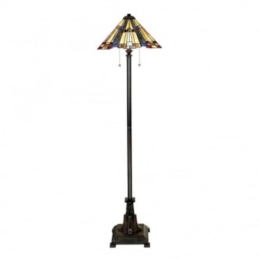 INGLENOOK - Floor Lamp with Tiffany Glass