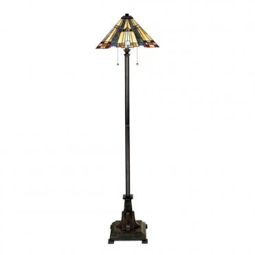 INGLENOOK - Floor Lamp with Tiffany Glass