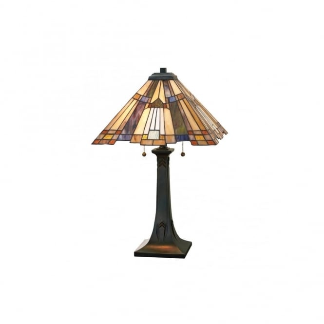 INGLENOOK - Table Lamp with Tiffany Glass