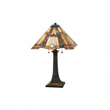 INGLENOOK - Table Lamp with Tiffany Glass