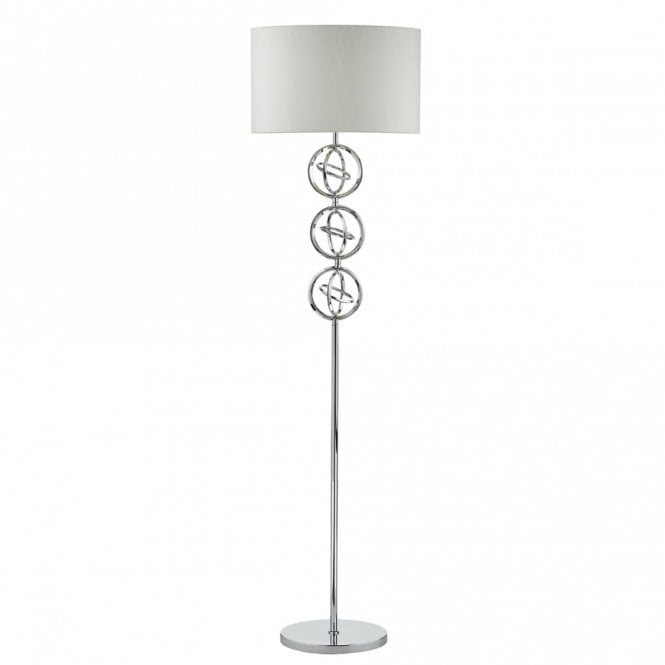 INNSBRUCK - Floor Lamp Polished Chrome Complete With Shade Polished Chrome