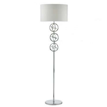 INNSBRUCK - Floor Lamp Polished Chrome Complete With Shade Polished Chrome