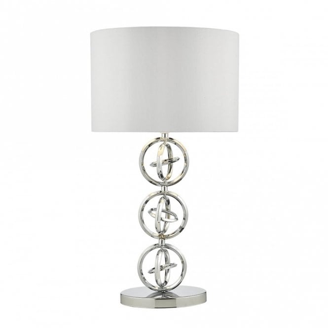 INNSBRUCK - Table Lamp Polished Chrome Complete With Shade Polished Chrome