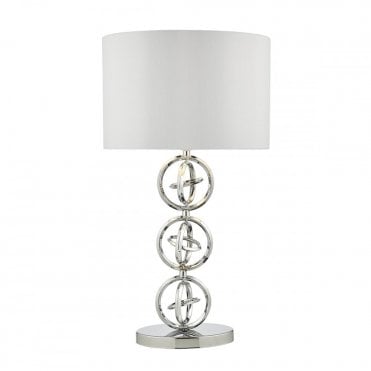 INNSBRUCK - Table Lamp Polished Chrome Complete With Shade Polished Chrome