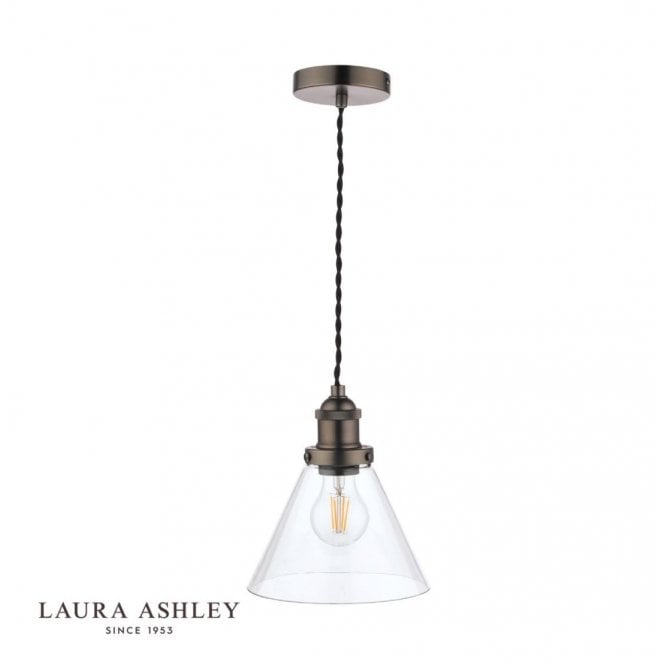 ISAAC Brushed Nickel 1 Light Pendant Ceiling Light