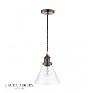 ISAAC Brushed Nickel 1 Light Pendant Ceiling Light