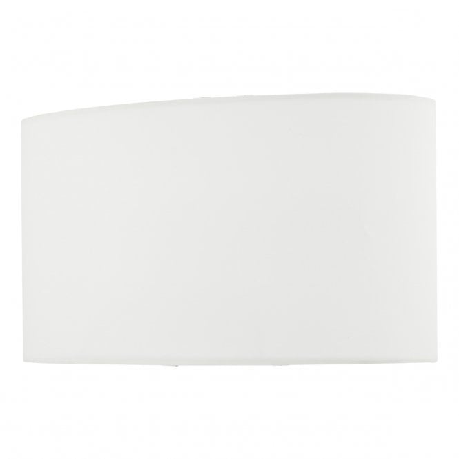 IVORY Faux Silk Oval Table Lamp Shade 19 x 24cm