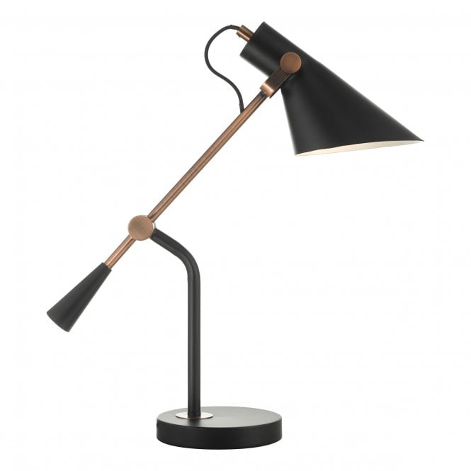 JACK Task Table Lamp Black Antique Copper