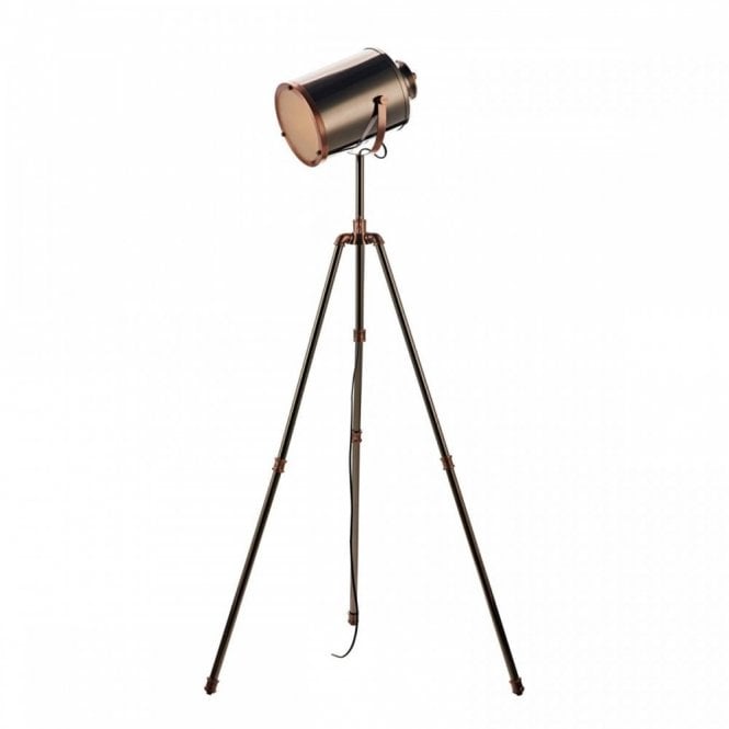 JAKE Task Floor Lamp Antique Silver And Copper