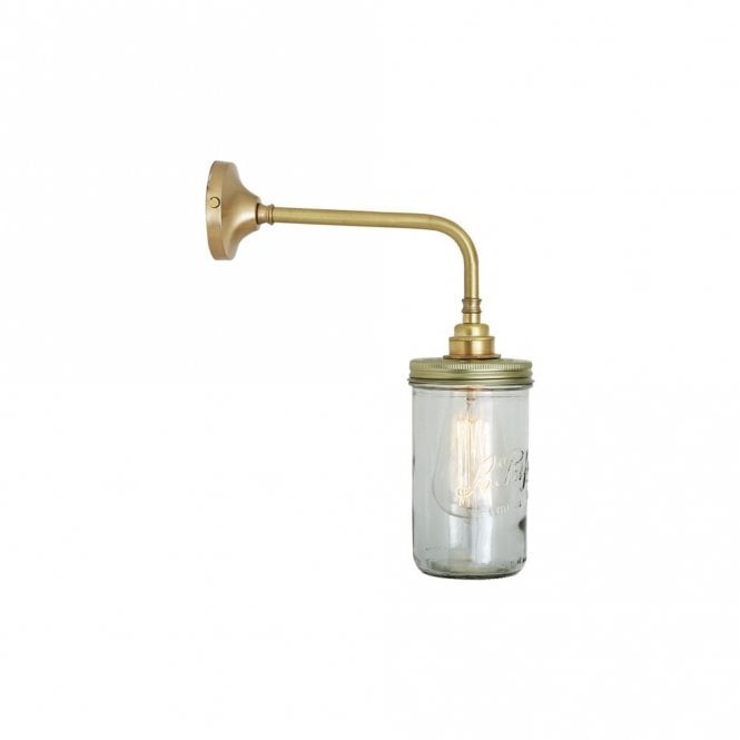 JAM - Jar Wall Light In Satin Brass