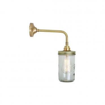 JAM - Jar Wall Light In Satin Brass