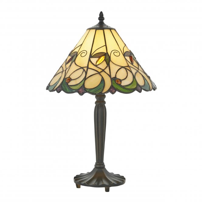 JAMELIA - Tiffany Glass Table Lamp In Art Nouveau Style (Medium)