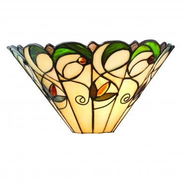 Tiffany Wall Washer Wall Light In Art Nouveau Style
