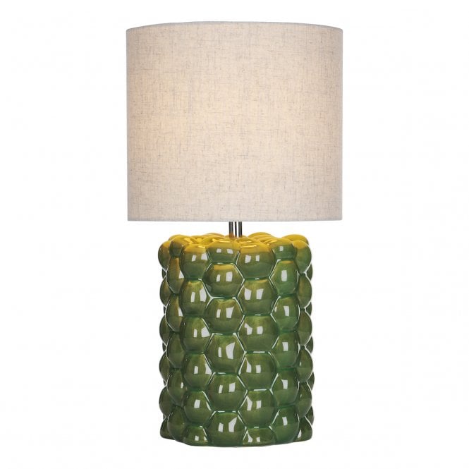 JAYDEN Table Lamp | Green Reactive Glaze With Shade