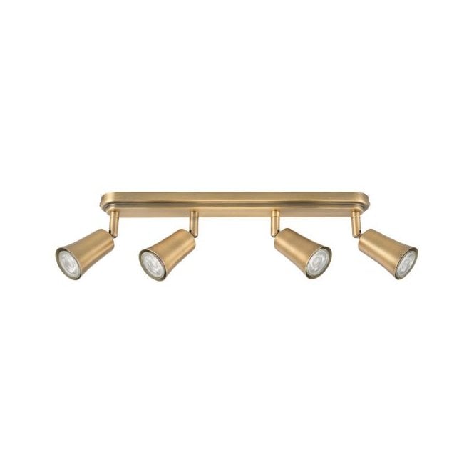 Jedrek 4 Light Spotlight Bar - Aged Brass