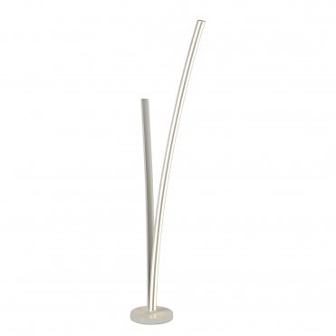 JENSON Floor Lamp White Curved Design