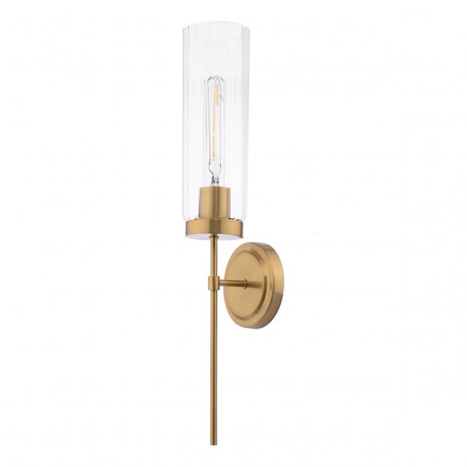 JODELLE Wall Light | Polished Bronze and Glass
