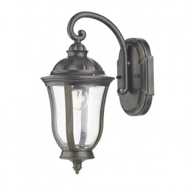 JOHNSON - Exterior Black Gold Traditional Garden Lantern