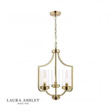 JOSEPH Antique Brass 3 Light Chandelier