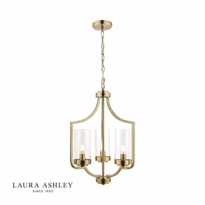 JOSEPH Antique Brass 3 Light Chandelier