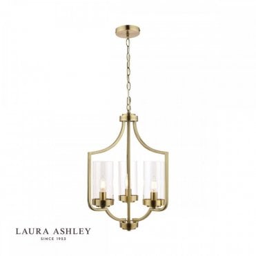 JOSEPH Antique Brass 3 Light Chandelier