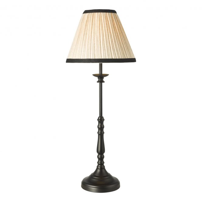 Judy Table Lamp Satin Black with Shade