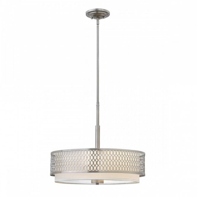 JULES 3 Light Ceiling Pendant / Semi-Flush Aluminium