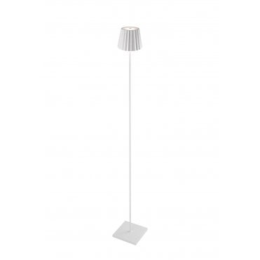 floor lamp with small shade integrated led