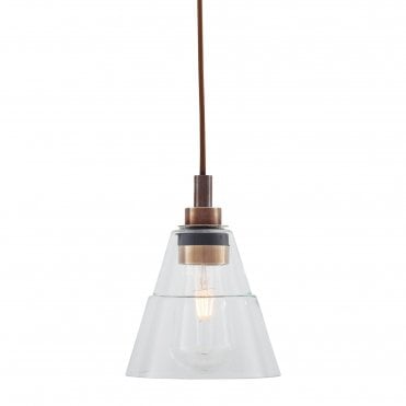 KAIRI Industrial Bathroom Ceiling Pendant Antique Brass IP65