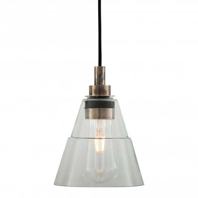 KAIRI Industrial Bathroom Ceiling Pendant Antique Silver