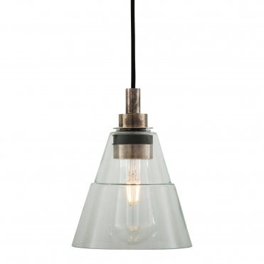KAIRI Industrial Bathroom Ceiling Pendant Antique Silver