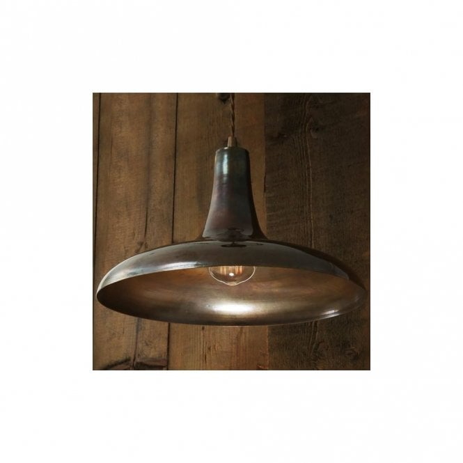 KAMAL - Moroccan Ceiling Pendant In Antique Brass