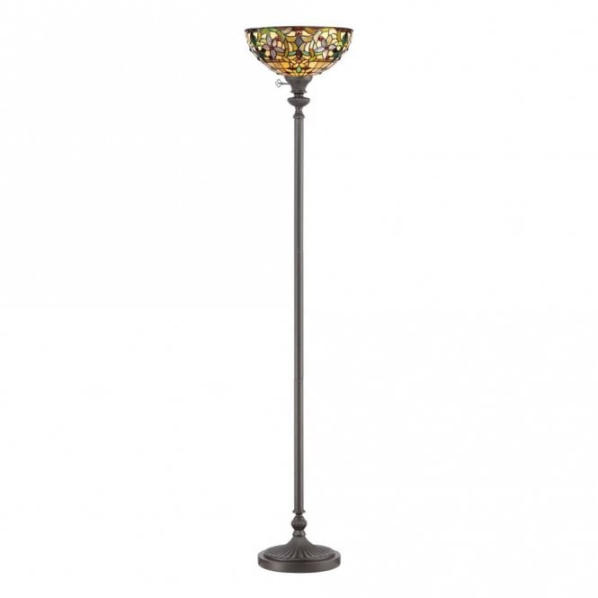 KAMI - Torchiere with Tiffany Glass