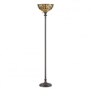 KAMI - Torchiere with Tiffany Glass