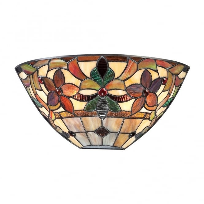 KAMI - Wall Uplighter with Tiffany Glass