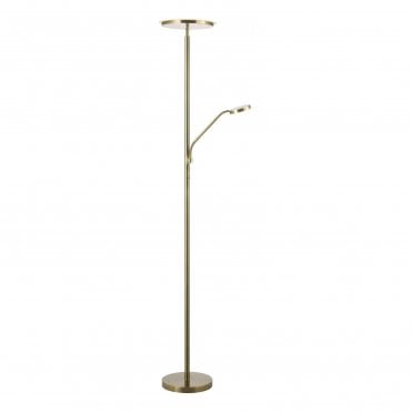 modern LED brass mother and child floor lamp