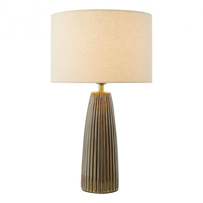 Kaulana Brown Table Lamp Brown with Neutral Shade